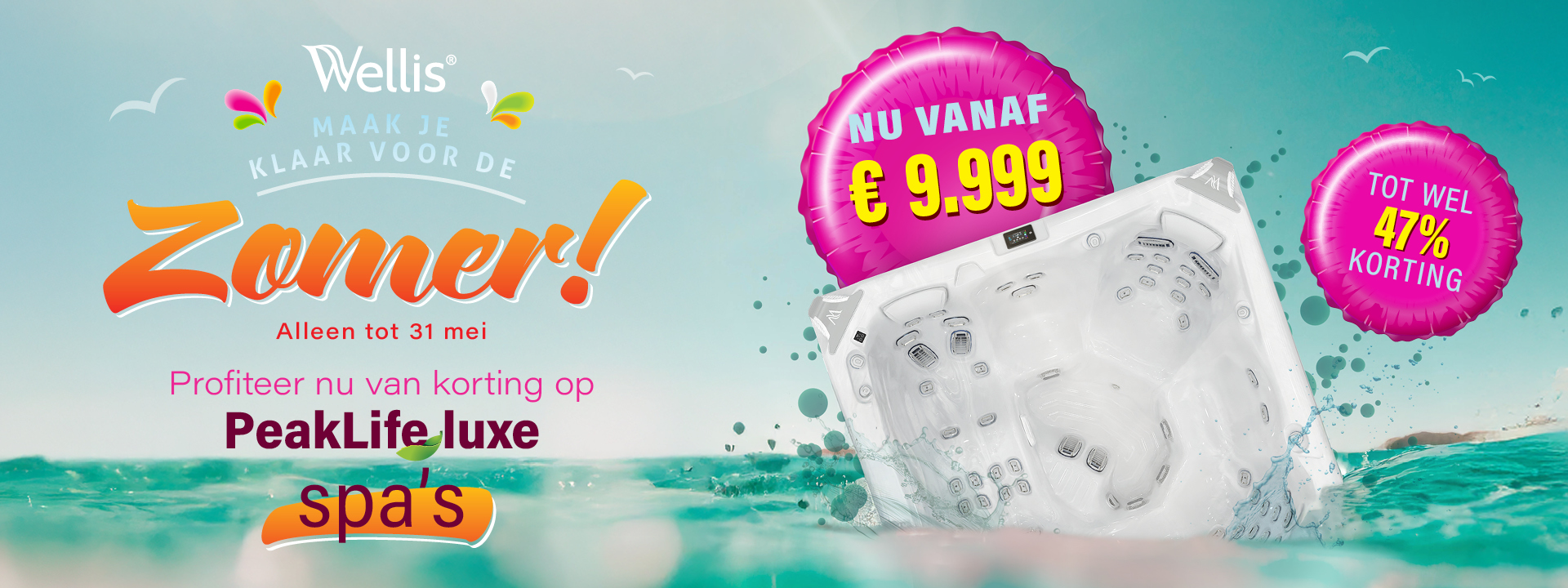 Maak je klaar voor de zomer - Wellis hot tub